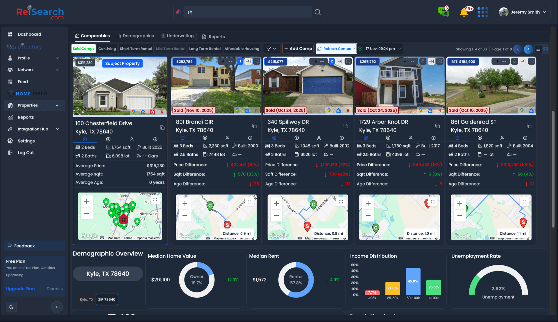 Reisearch Platform — interface screenshot