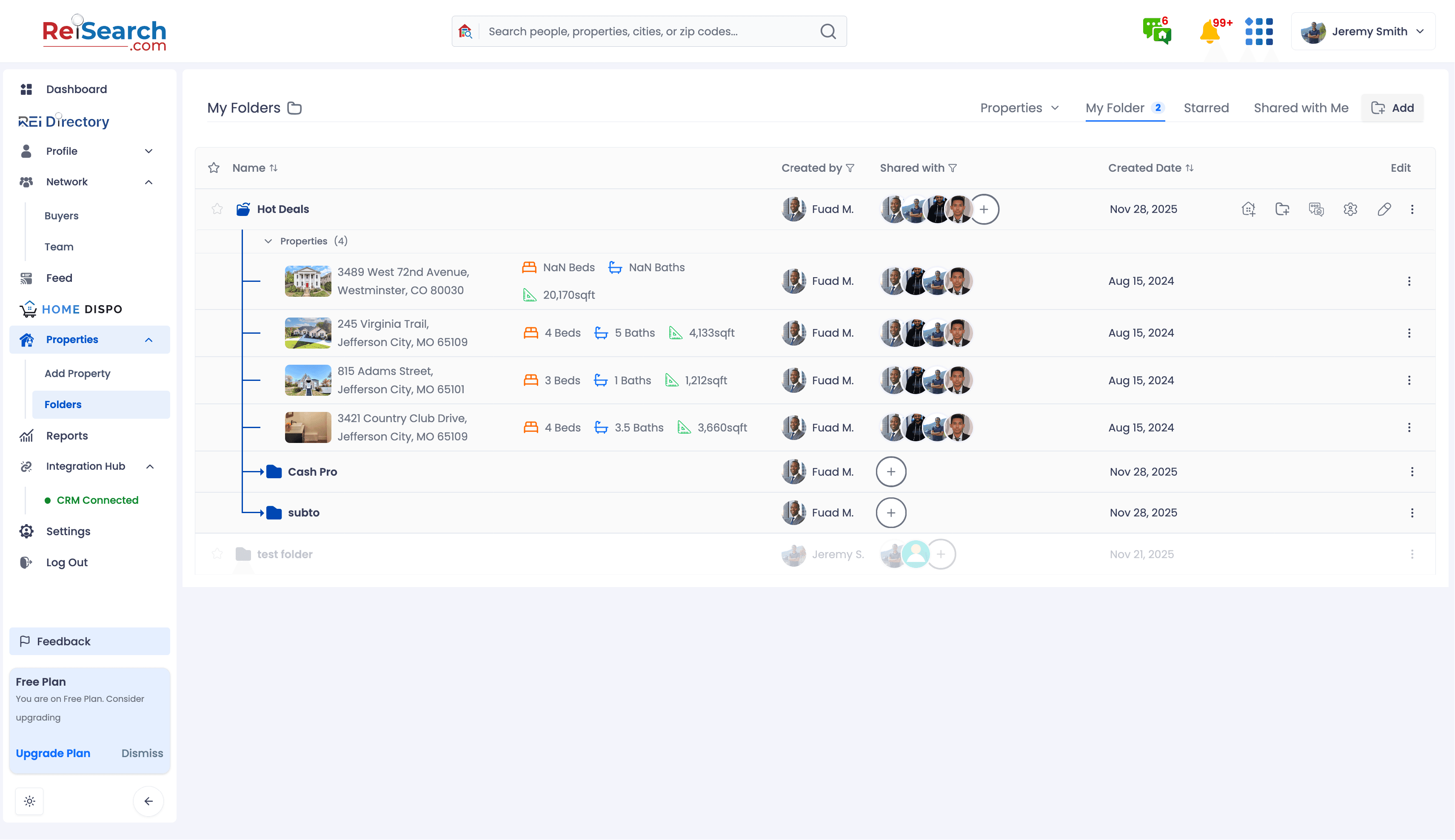 Reisearch Platform — interface screenshot