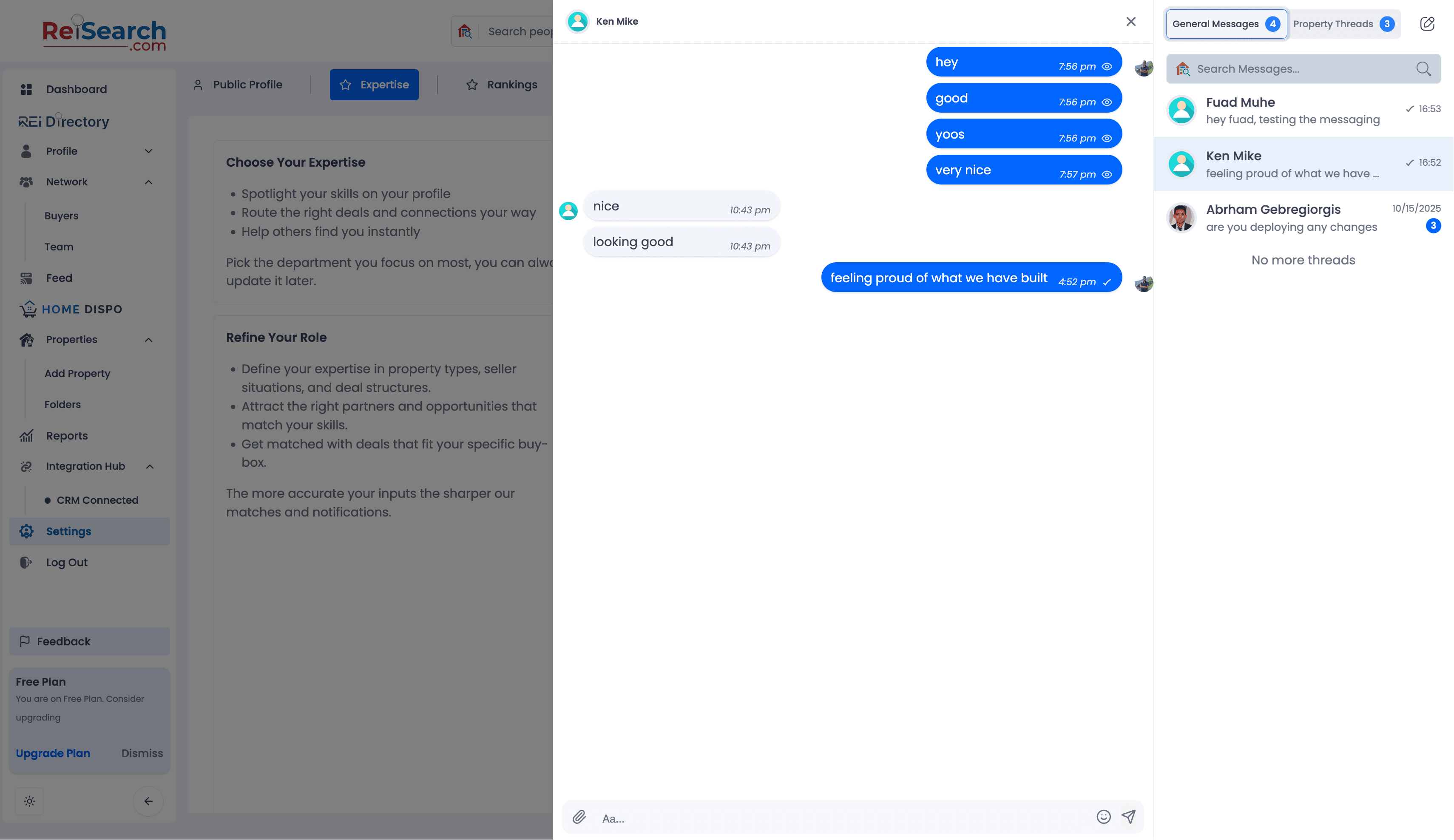 Reisearch Platform — interface screenshot