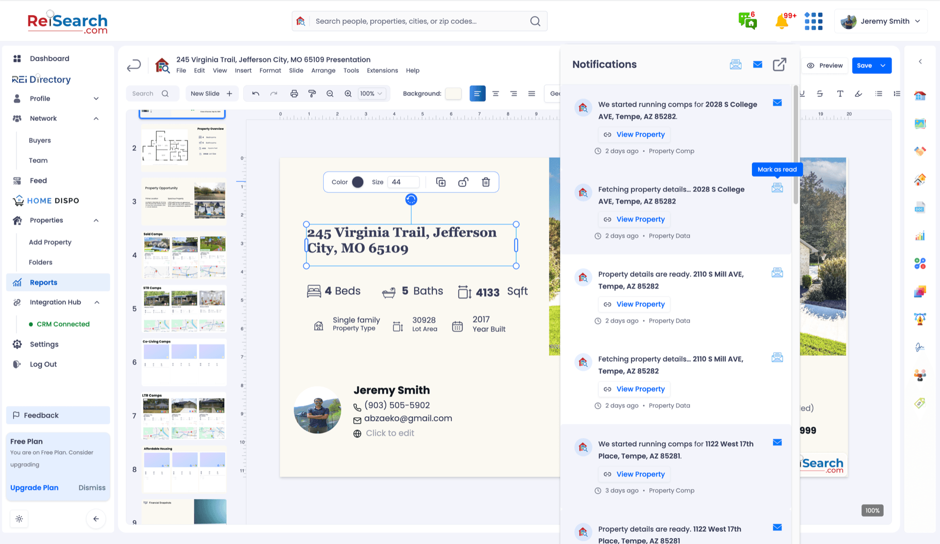Reisearch Platform — interface screenshot
