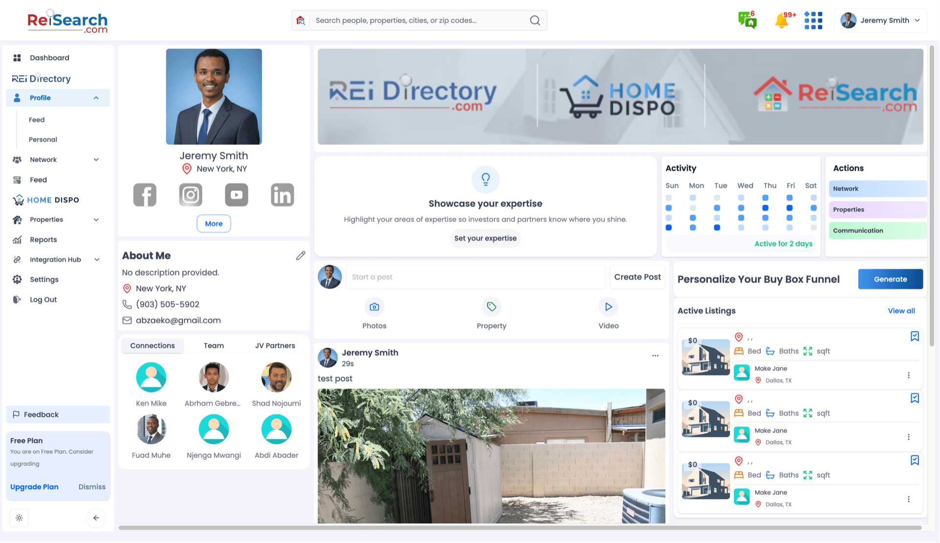 Reisearch Platform — interface screenshot