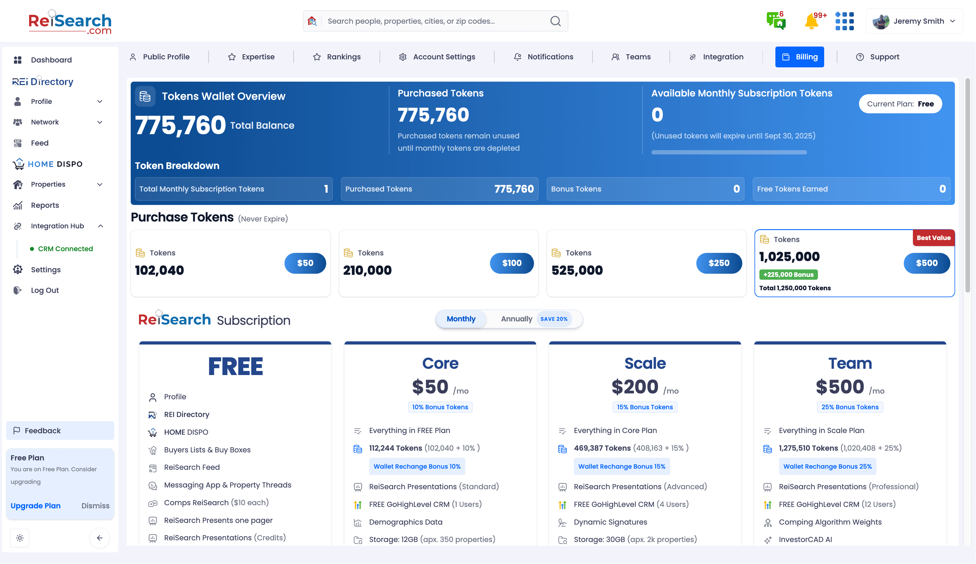 Reisearch Platform — interface screenshot